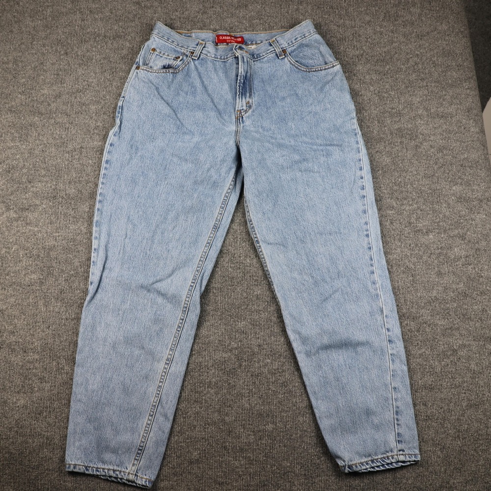 Levis 550 Jeans Womens 36x29 Light Blue Stonewash Relaxed Fit Tapered Leg Cotton
